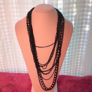 Black chain necklace
